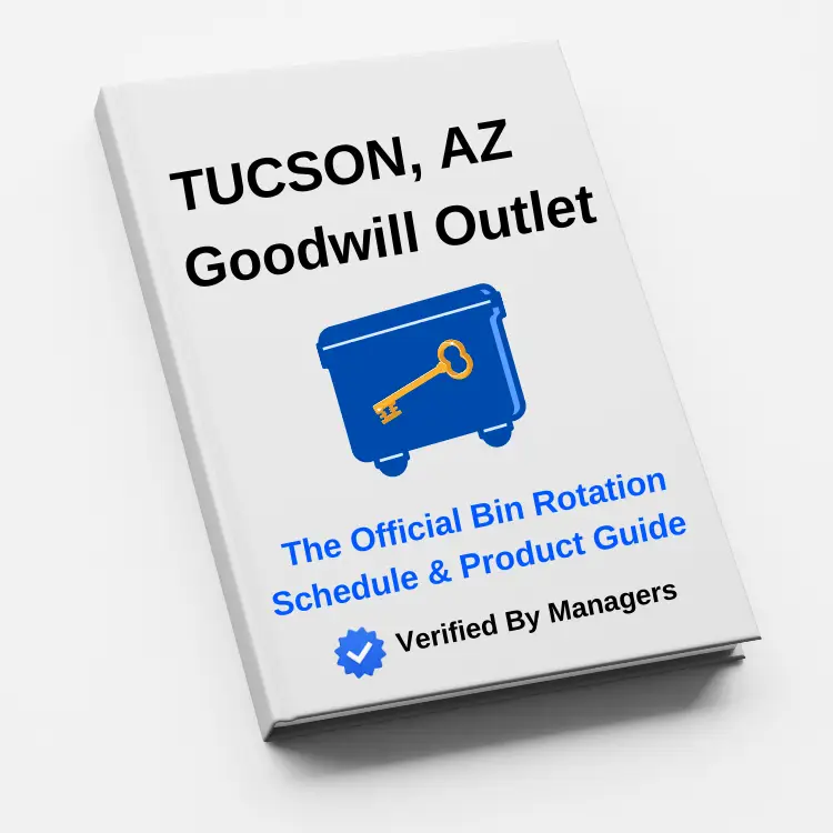 Want to know when the Tucson, AZ Goodwill Outlet rotates new bins? Shop the only manager-verified rotation guides in existence.